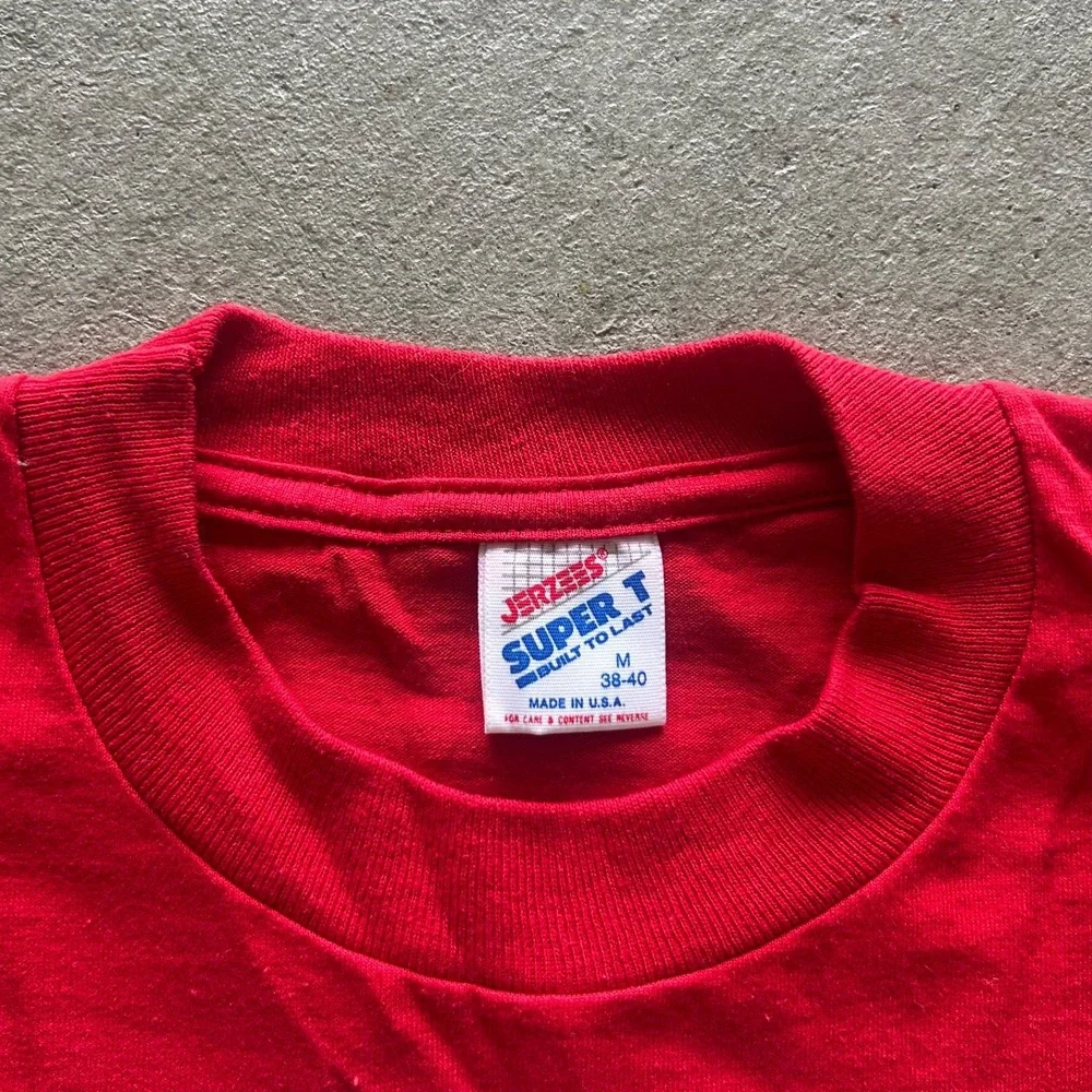 Vintage 80s Schweigert Meats Shirt Size Medium Red Wiener Champion Hot Dog